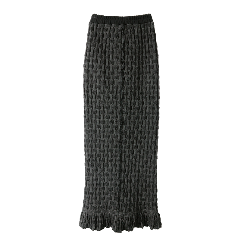 Shirring Denim Skirt