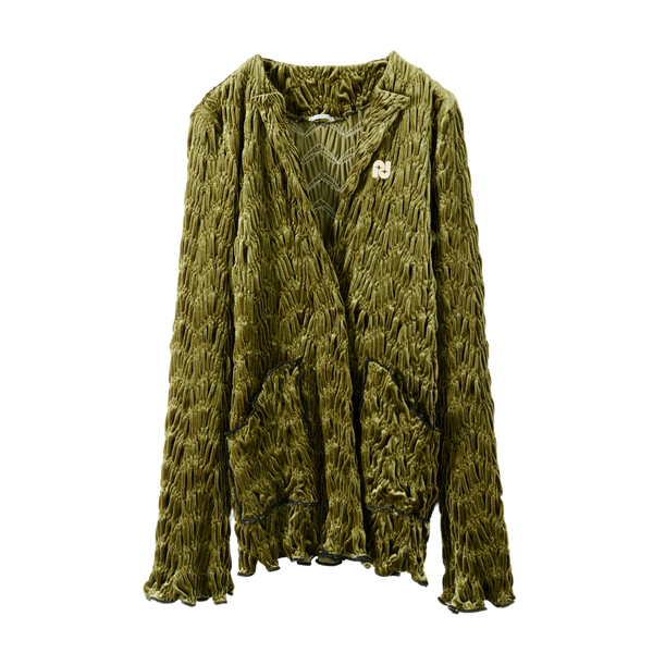 Shirring Velor Jacket