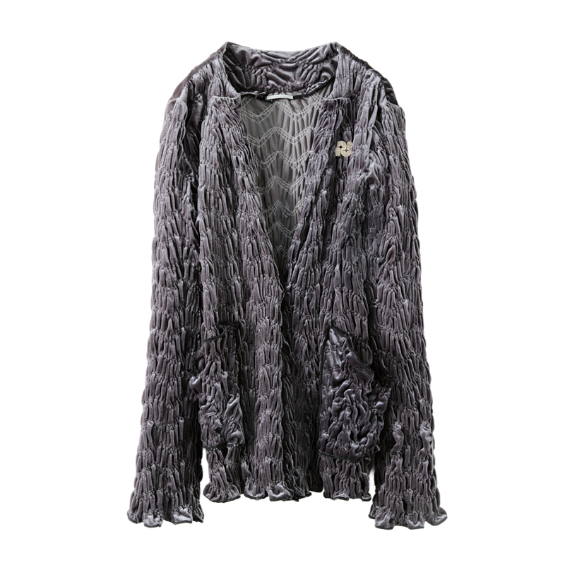Shirring Velor Jacket
