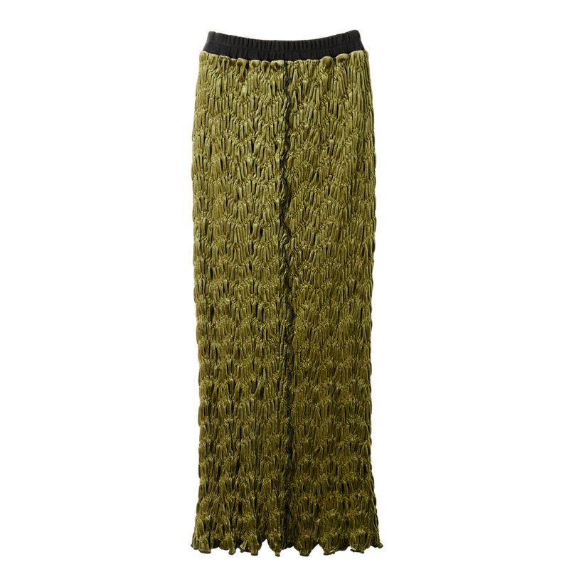 Shirring Velor Skirt