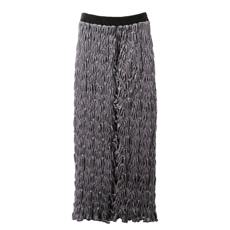Shirring Velor Skirt