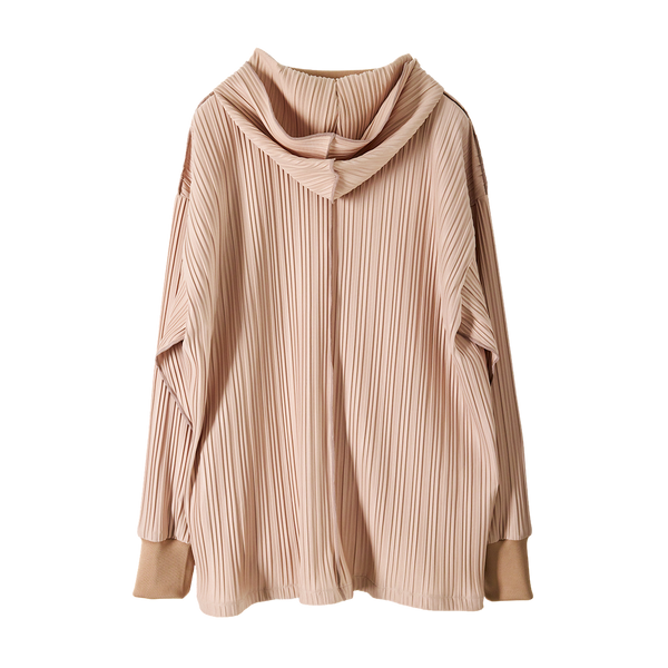 Pleats Zip Hoodie