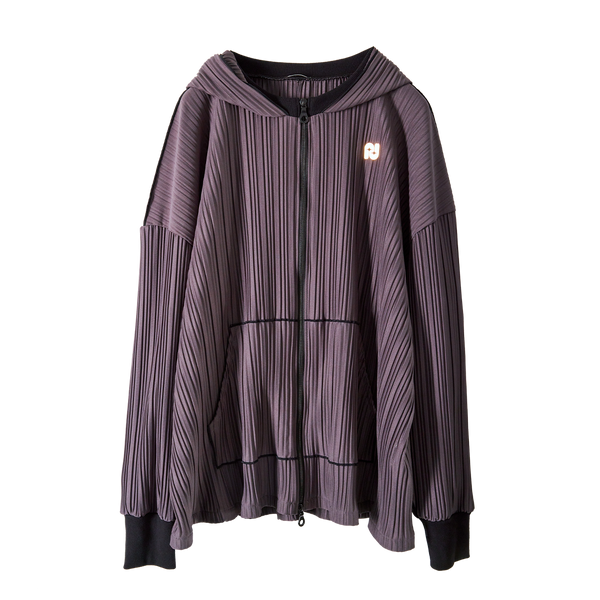 Pleats Zip Hoodie