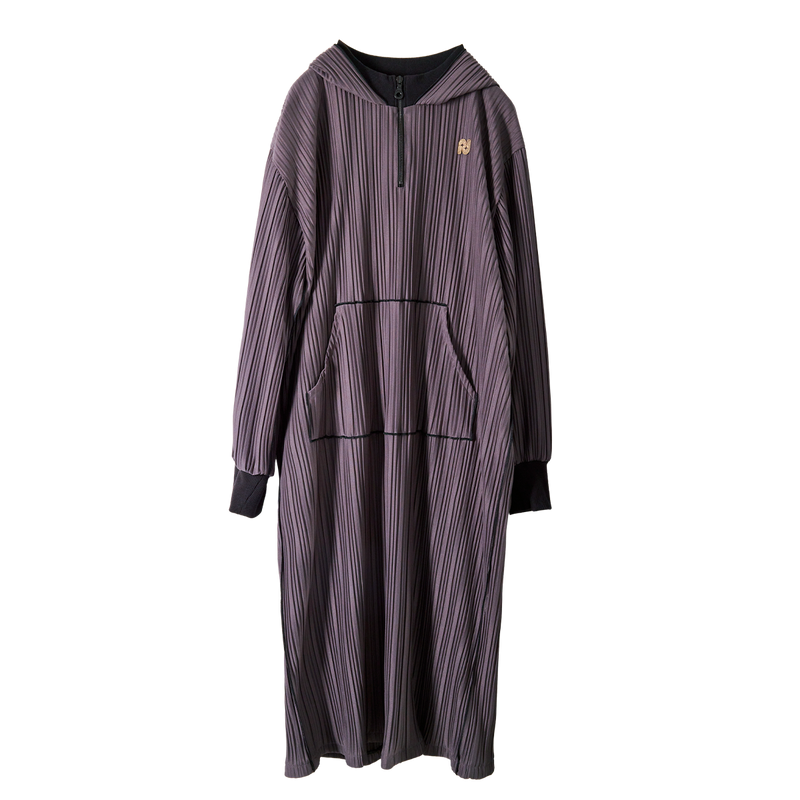 Pleats Long Hoodie