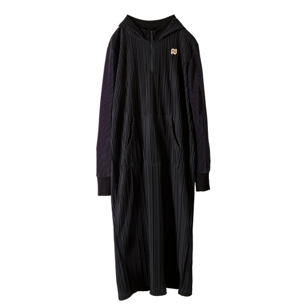 Pleats Long Hoodie