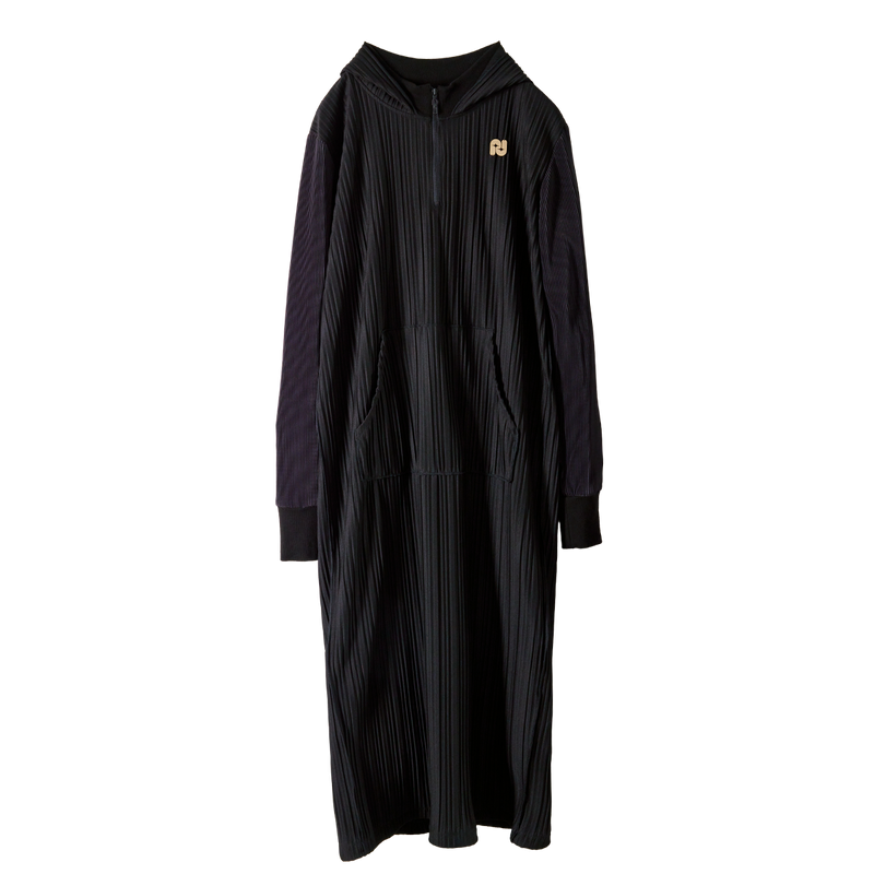 Pleats Long Hoodie