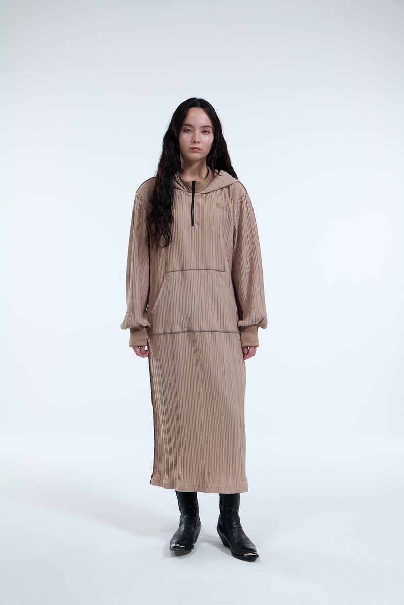 Pleats Long Hoodie