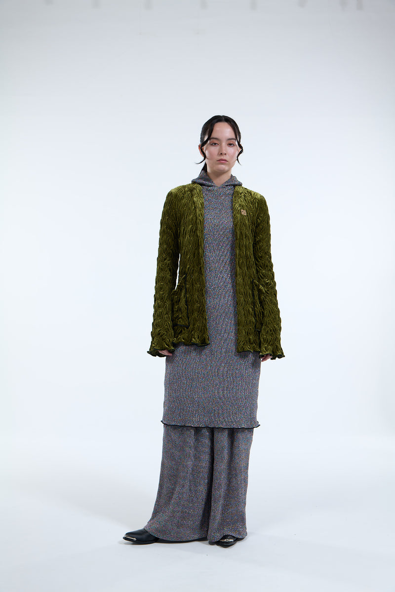 Shirring Velor Jacket