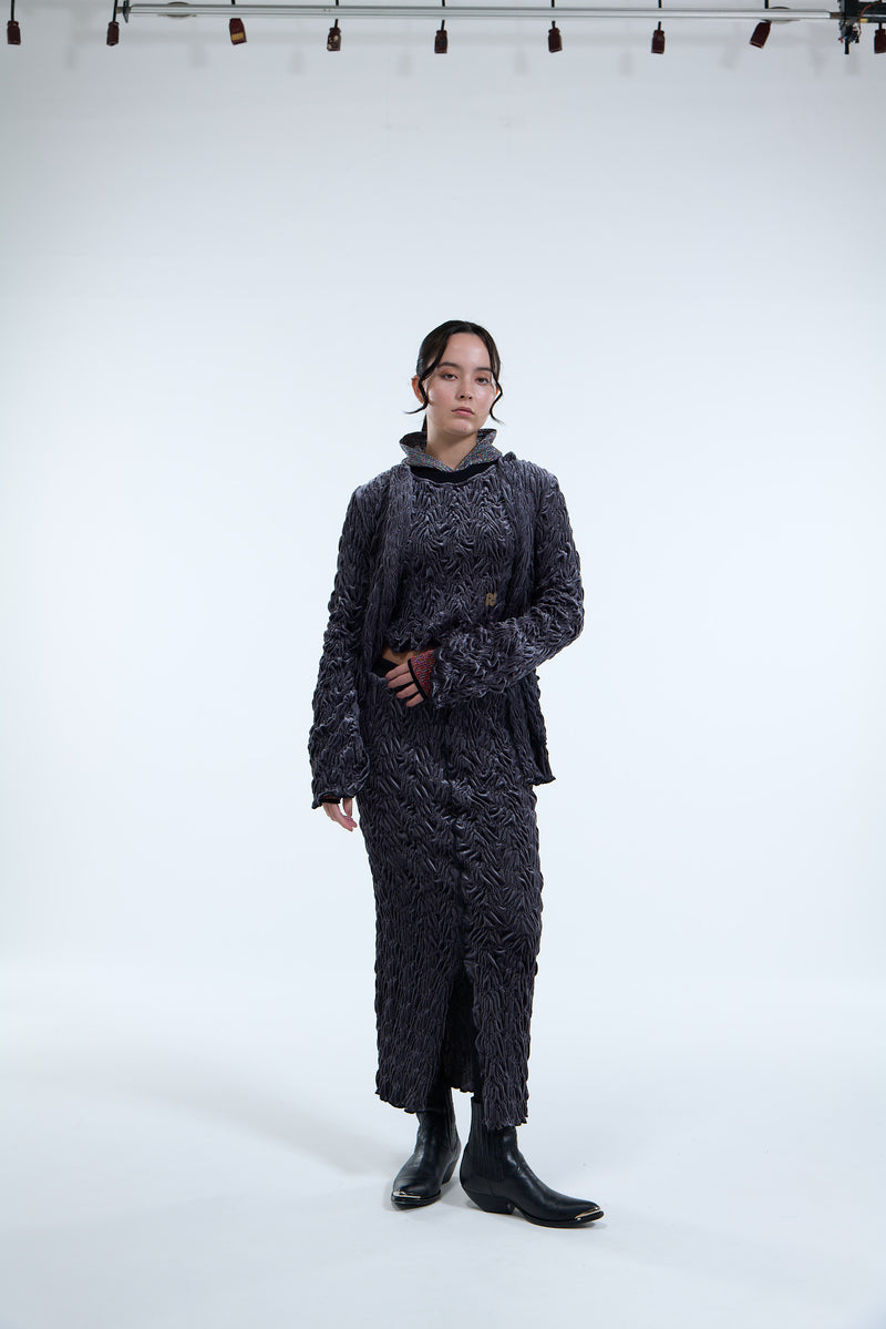 Shirring Velor Skirt