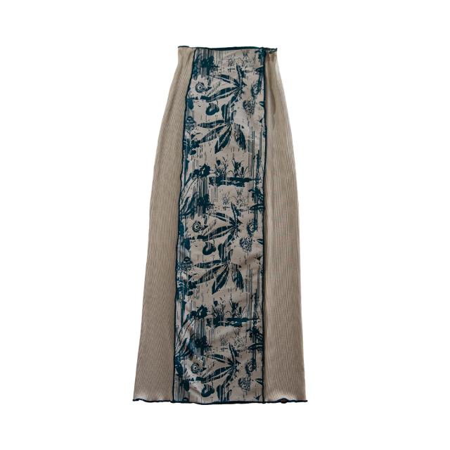 River long skirt / Greige【reversible】