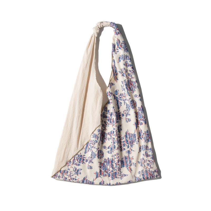 Bag / Flower pattern BEIGE×WHITE FLOUR