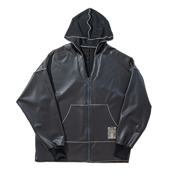 Poncho ZIP hoodie /  gray