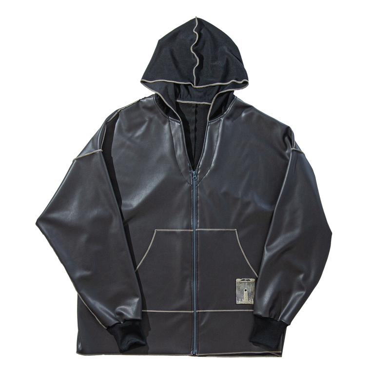 Poncho ZIP hoodie /  gray