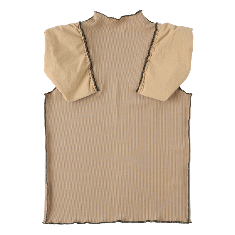 TELECO SLEEVE GATHER TOPS / BEIGE